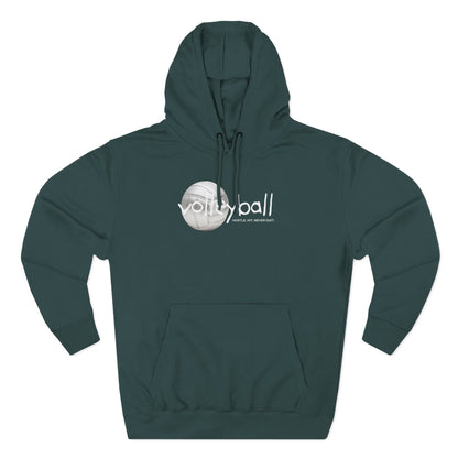 Hustle. Hit. Never Quit. Volleyball Hoodie