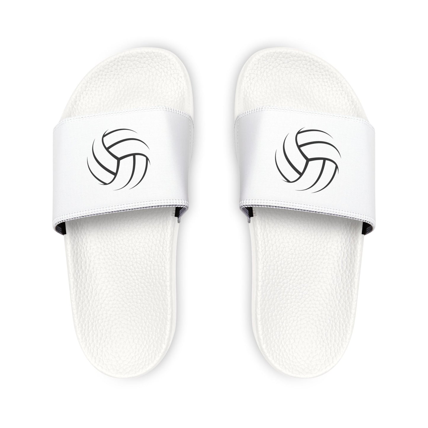 Youth Volleyball Slide Sandals — Adjustable Removable Strap Kids' Sport Slides