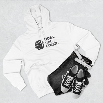 Pass. Set. Crush. Volleyball Hoodie