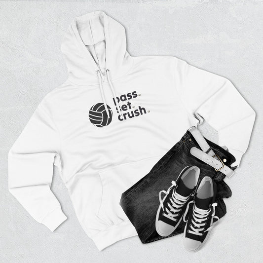 Pass. Set. Crush. Volleyball Hoodie