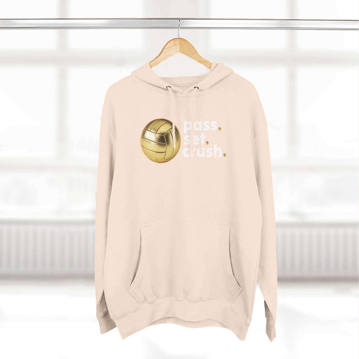 Pass. Set. Crush. Volleyball Hoodie