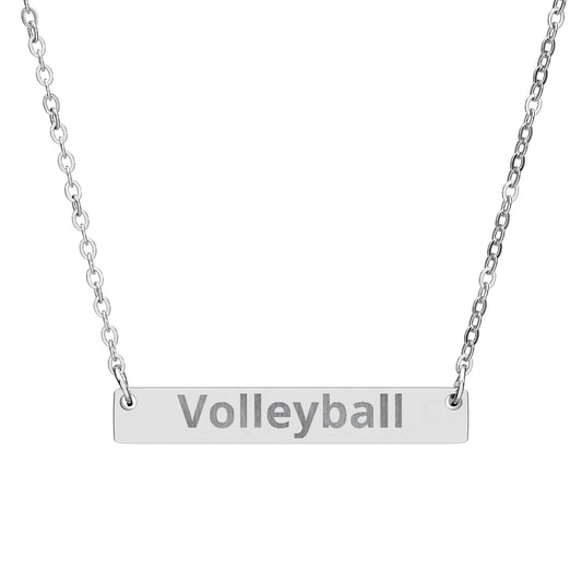 Volleyball Horizontal Necklace