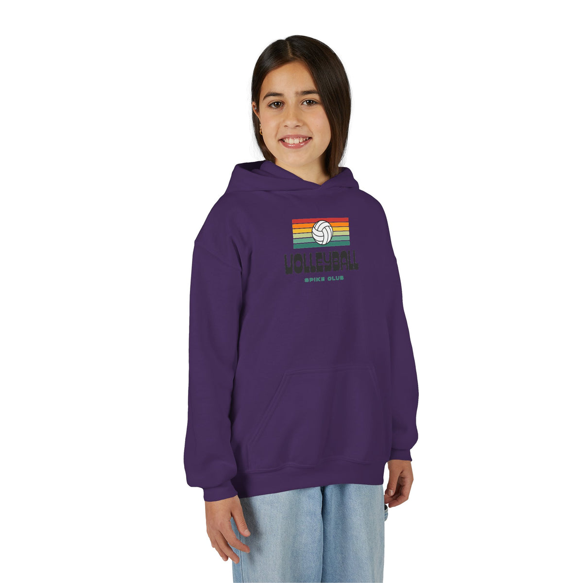 Retro Youth Volleyball Hoodie