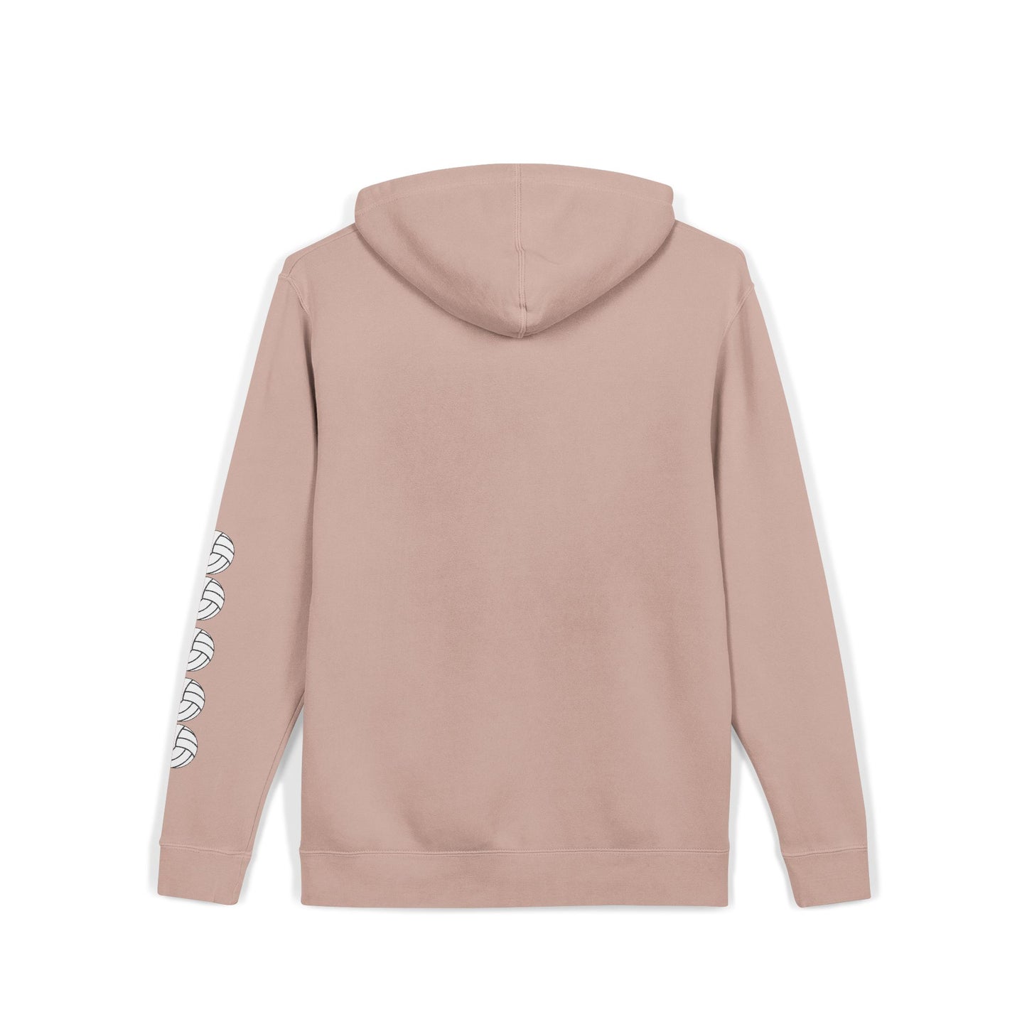 Cozy Volleyball Hoodie - Dusty Pink