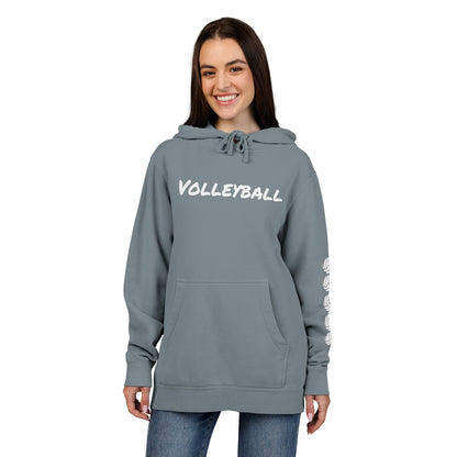 Cozy Volleyball Hoodie - Slate Blue