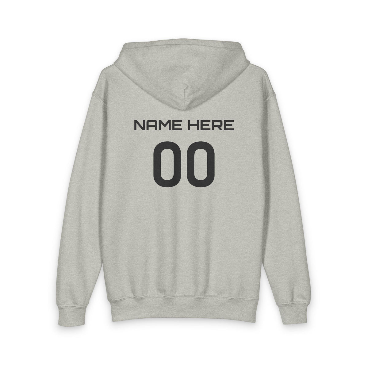 Youth Volleyball Zipped Hoodie - Focus. Fight. Finish - Personalize It!