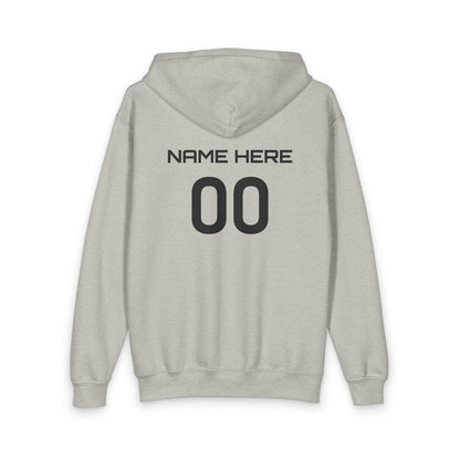 Youth Volleyball Zipped Hoodie - Focus. Fight. Finish - Personalize It!