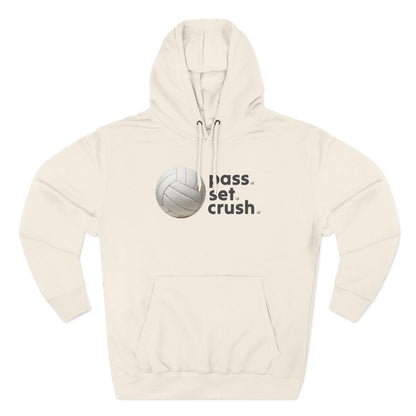 Pass. Set. Crush. Volleyball Hoodie