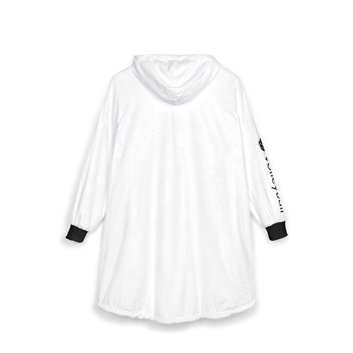 White Volleyball Hooded Blanket - Cozy Team Spirit Pullover