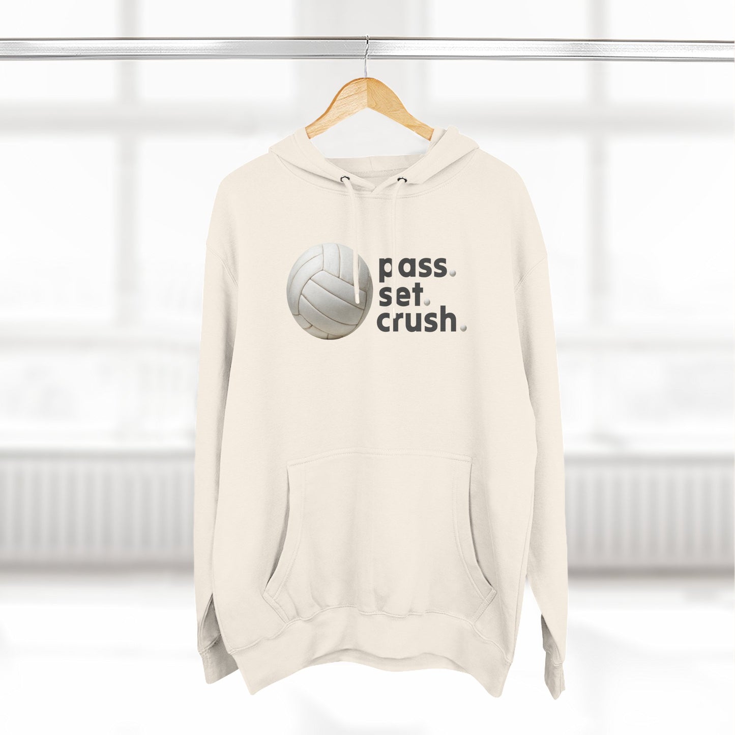 Pass. Set. Crush. Volleyball Hoodie