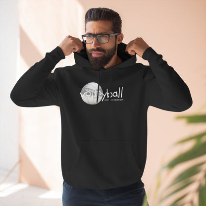 Hustle. Hit. Never Quit. Volleyball Hoodie