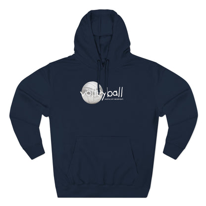 Hustle. Hit. Never Quit. Volleyball Hoodie