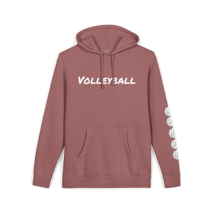 Cozy Volleyball Hoodie - Maroon