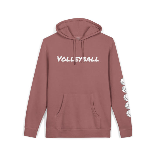 Cozy Volleyball Hoodie - Maroon
