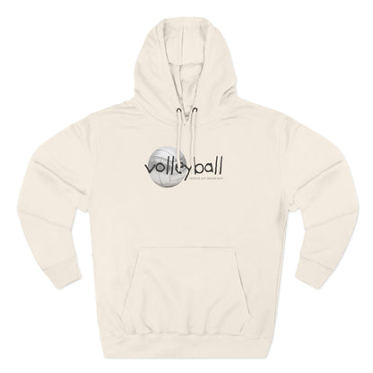Hustle. Hit. Never Quit. Volleyball Hoodie