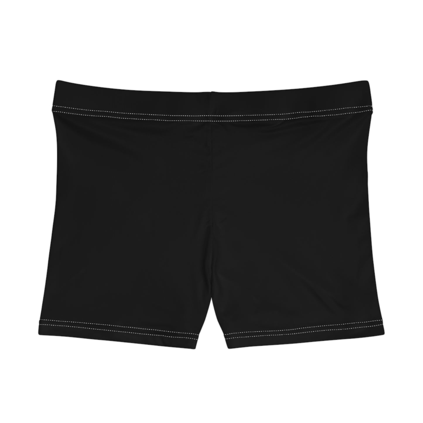 Volleyball Women’s Athletic Shorts – Bold Side Text Sports Shorts - Black
