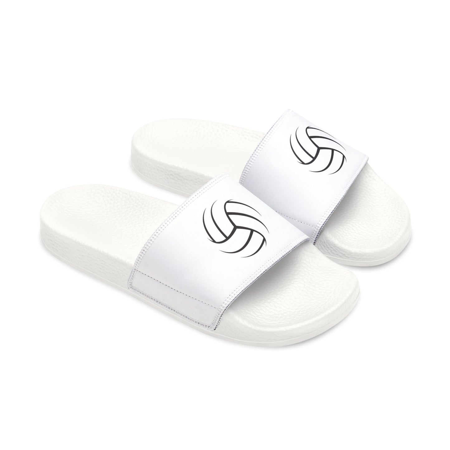 Youth Volleyball Slide Sandals — Adjustable Removable Strap Kids' Sport Slides