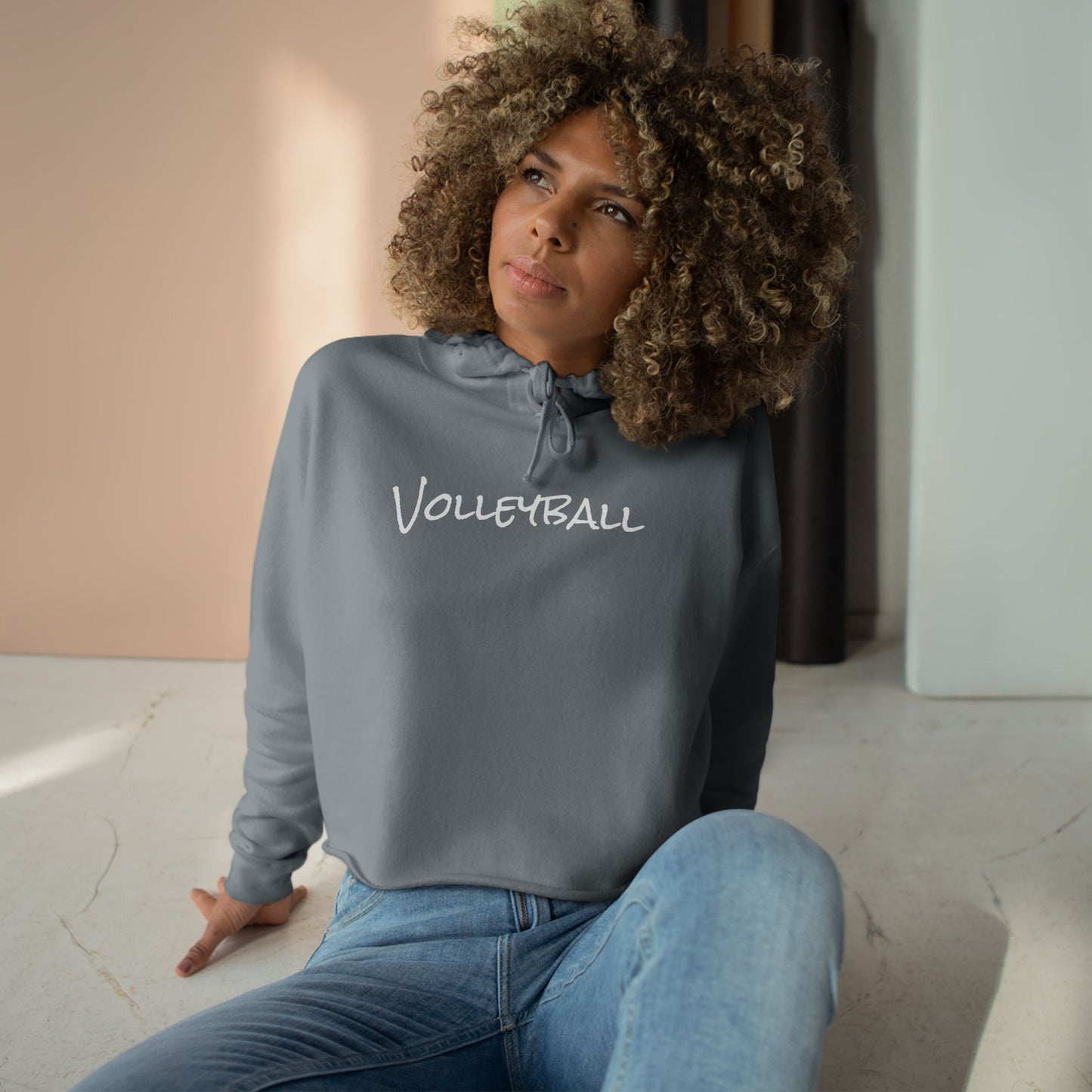 Crop Volleyball Hoodie