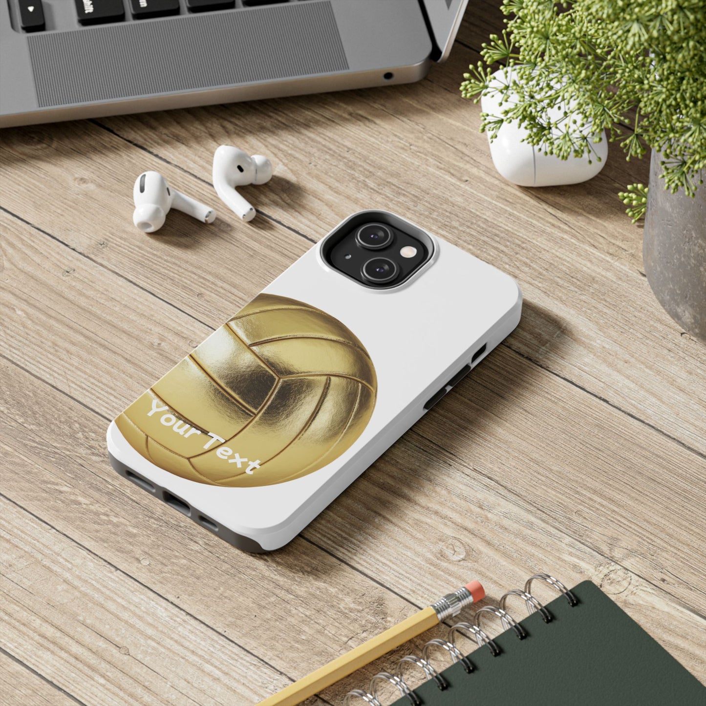 Golden Volleyball Phone Case