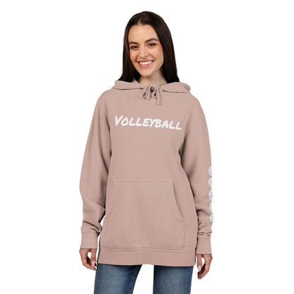 Cozy Volleyball Hoodie - Dusty Pink